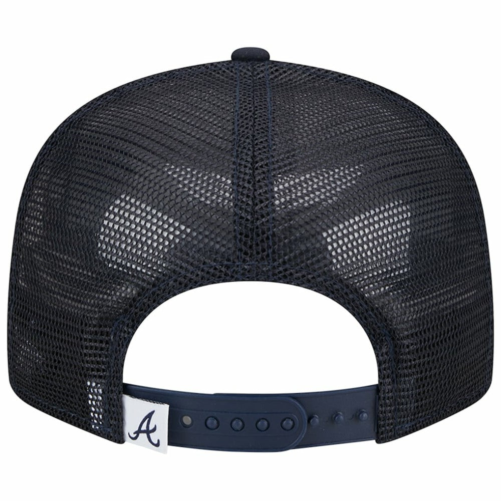Atlanta Braves Team Color Trucker 9FIFTY Snapback Hat - Navy | New Era