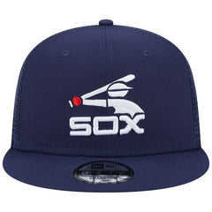Chicago White Sox Cooperstown Collection Team Color Trucker 9FIFTY Snapback Hat - Navy | New Era