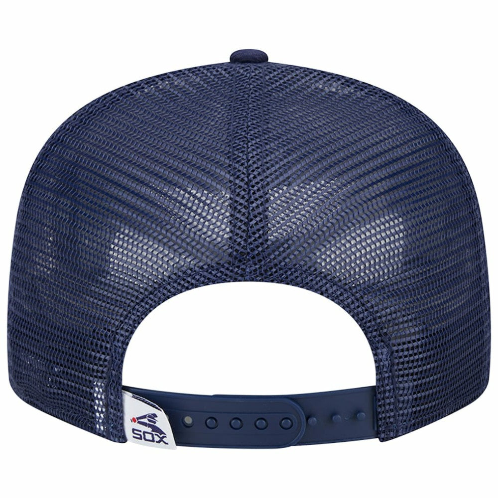 Chicago White Sox Cooperstown Collection Team Color Trucker 9FIFTY Snapback Hat - Navy | New Era