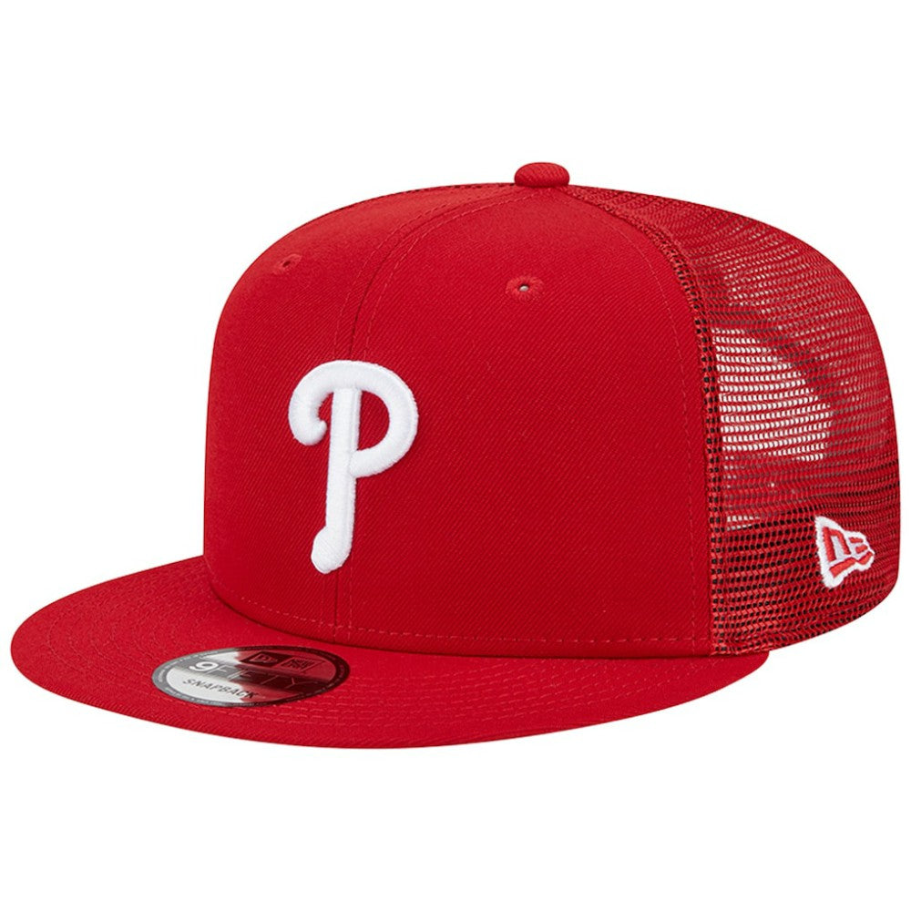Philadelphia Phillies Team Color Trucker 9FIFTY Snapback Hat - Red | New Era
