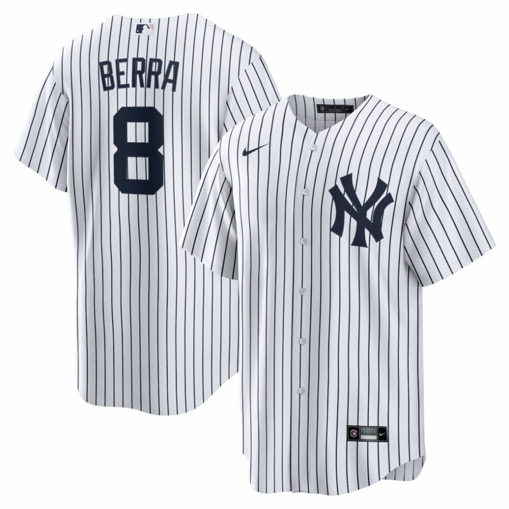 Yogi Berra New York Yankees Home Retired Player Replica Jersey - White | Nike
