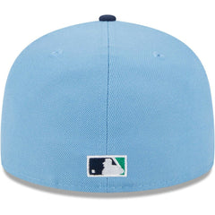 Chicago White Sox Green Undervisor 59FIFTY Fitted Hat - Light Blue/Navy | New Era