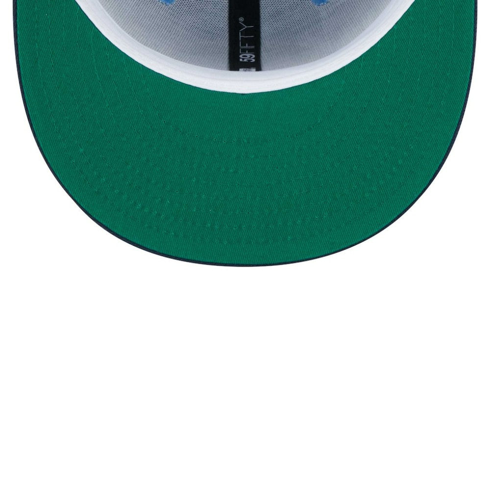 Chicago White Sox Green Undervisor 59FIFTY Fitted Hat - Light Blue/Navy | New Era