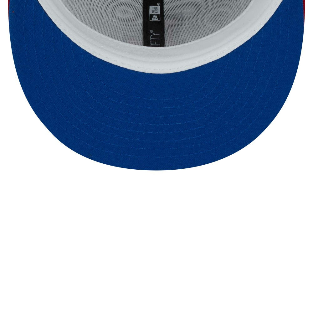 Los Angeles Dodgers Undervisor 59FIFTY Fitted Hat - White/Red | New Era