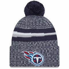 NFL Tennessee Titans Youth 2023 Sideline Cuffed Knit Hat With Pom