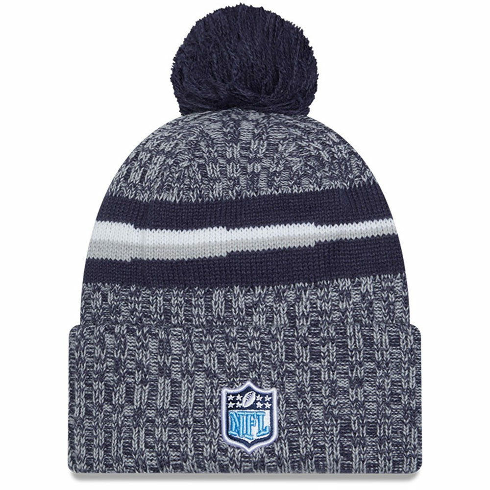 NFL Tennessee Titans Youth 2023 Sideline Cuffed Knit Hat With Pom