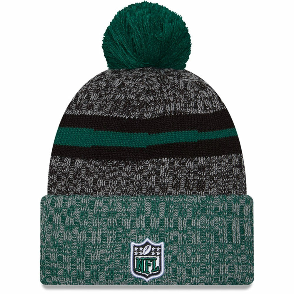 NFL New York Jets 2023 Sideline Sport Cuffed Pom Knit Hat