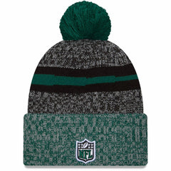 NFL New York Jets 2023 Sideline Sport Cuffed Pom Knit Hat