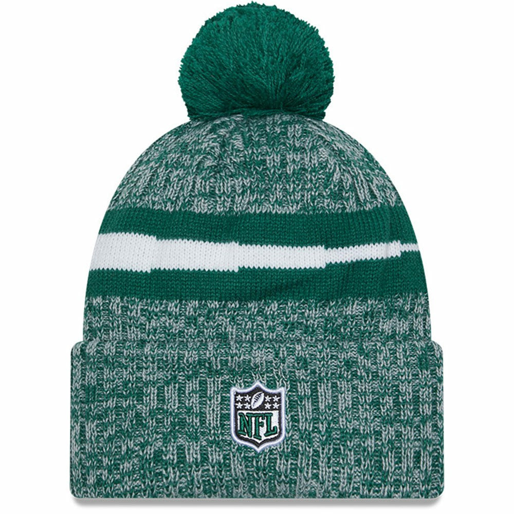NFL New York Jets 2023 Sideline Cuffed Knit Hat With Pom