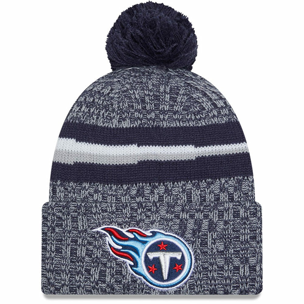 NFL Tennessee Titans 2023 Sideline Cuffed Knit Hat With Pom