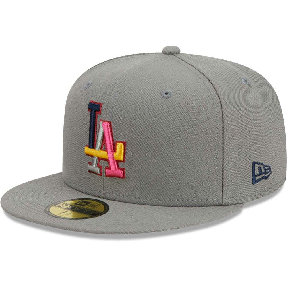 Los Angeles Dodgers Color Pack 59FIFTY Fitted Hat - Gray | New Era