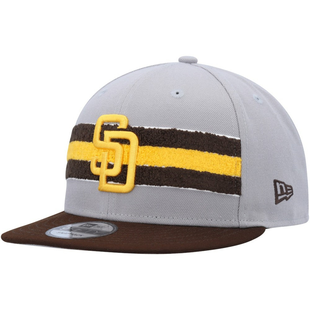 San Diego Padres Band 9FIFTY Snapback Hat - Gray/Brown | New Era