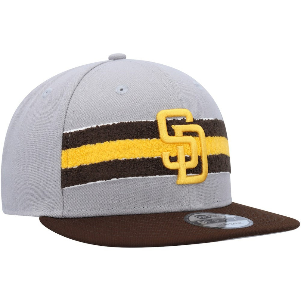 San Diego Padres Band 9FIFTY Snapback Hat - Gray/Brown | New Era