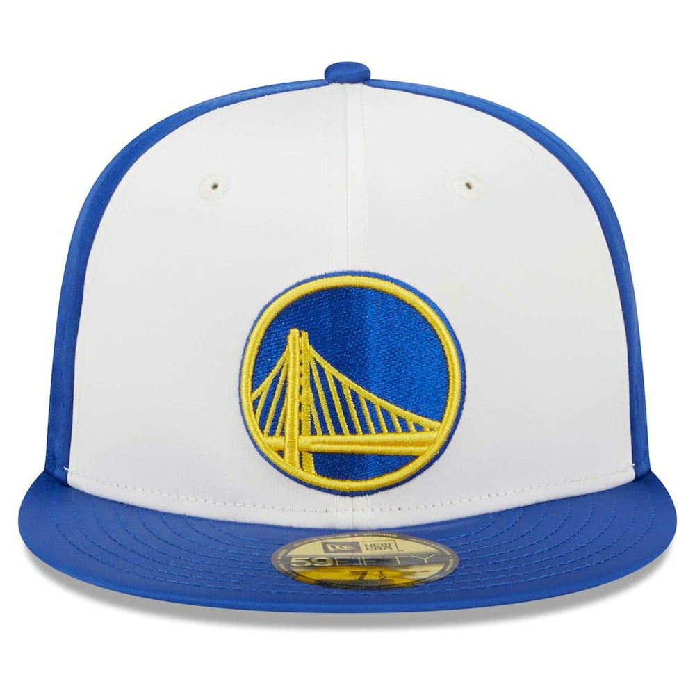 Golden State Warriors Throwback Satin 59FIFTY Fitted Hat sale - White | New Era discount