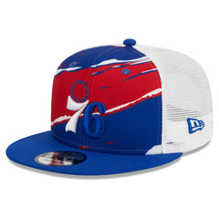 Philadelphia 76ers Tear Trucker 9FIFTY Adjustable Hat - Royal/White | New Era on sale