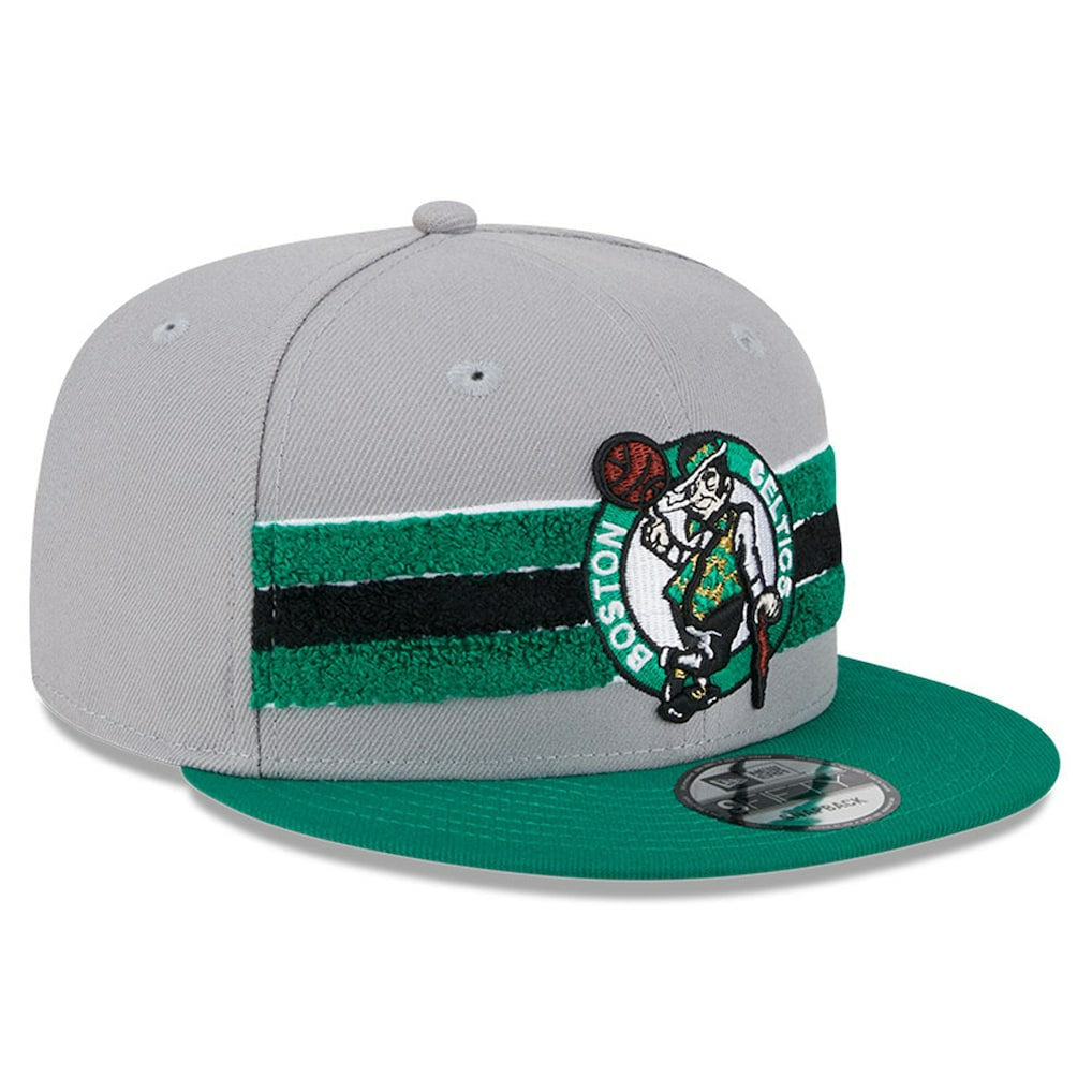 Boston Celtics Chenille Band 9FIFTY Snapback Hat - Gray | New Era sale