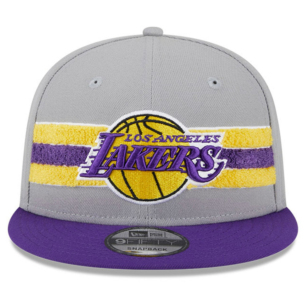 Los Angeles Lakers Chenille Band 9FIFTY Snapback Hat - Gray | New Era shop