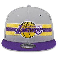 Los Angeles Lakers Chenille Band 9FIFTY Snapback Hat - Gray | New Era shop