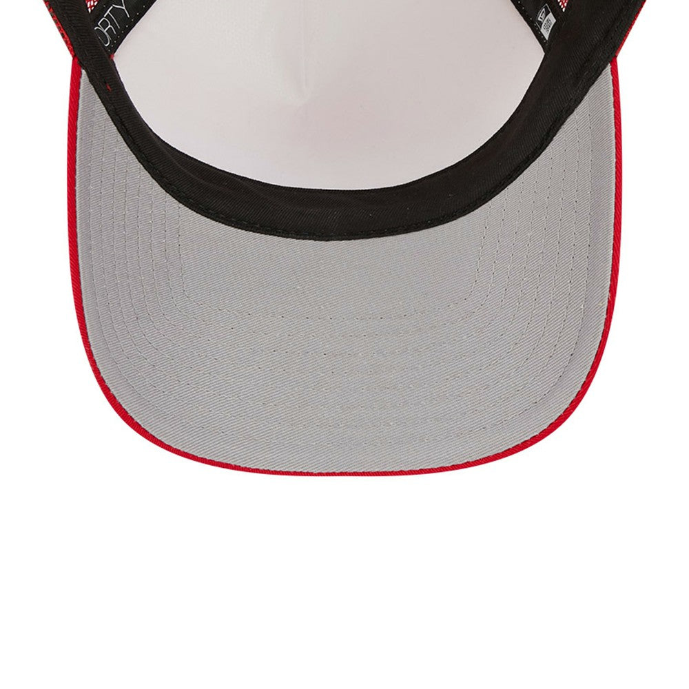 Los Angeles Angels Stacked A-Frame Trucker 9FORTY Adjustable Hat - White/Red | New Era