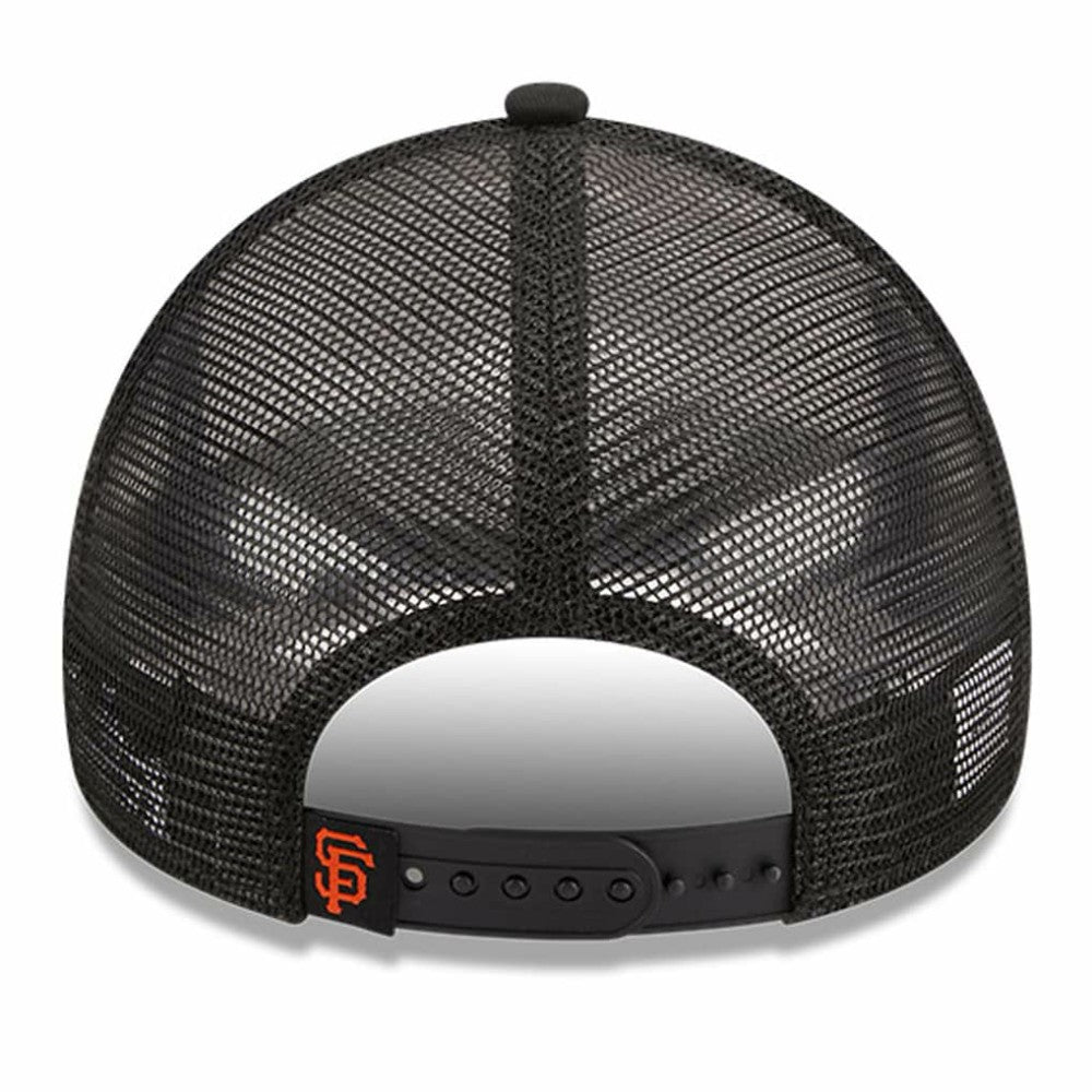 San Francisco Giants Stacked A-Frame Trucker 9FORTY Adjustable Hat - White/Black | New Era
