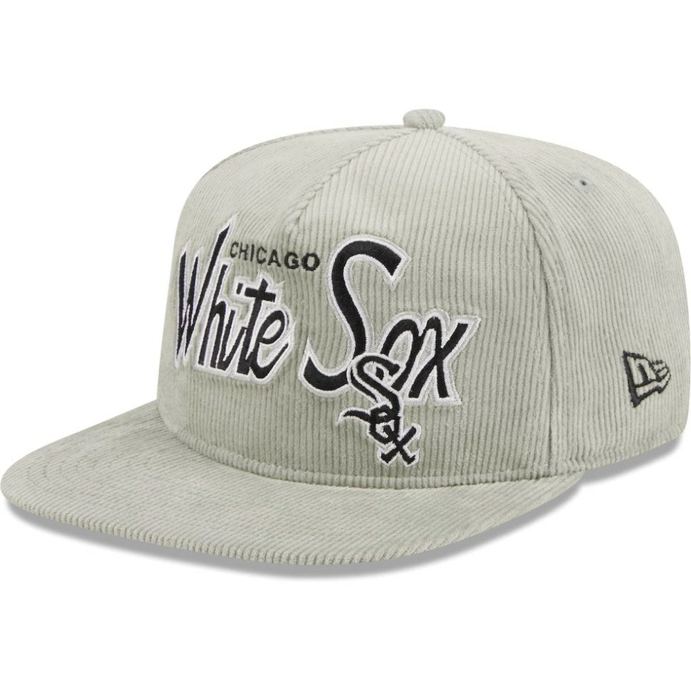 Chicago White Sox Corduroy Golfer Adjustable Hat - Gray | New Era