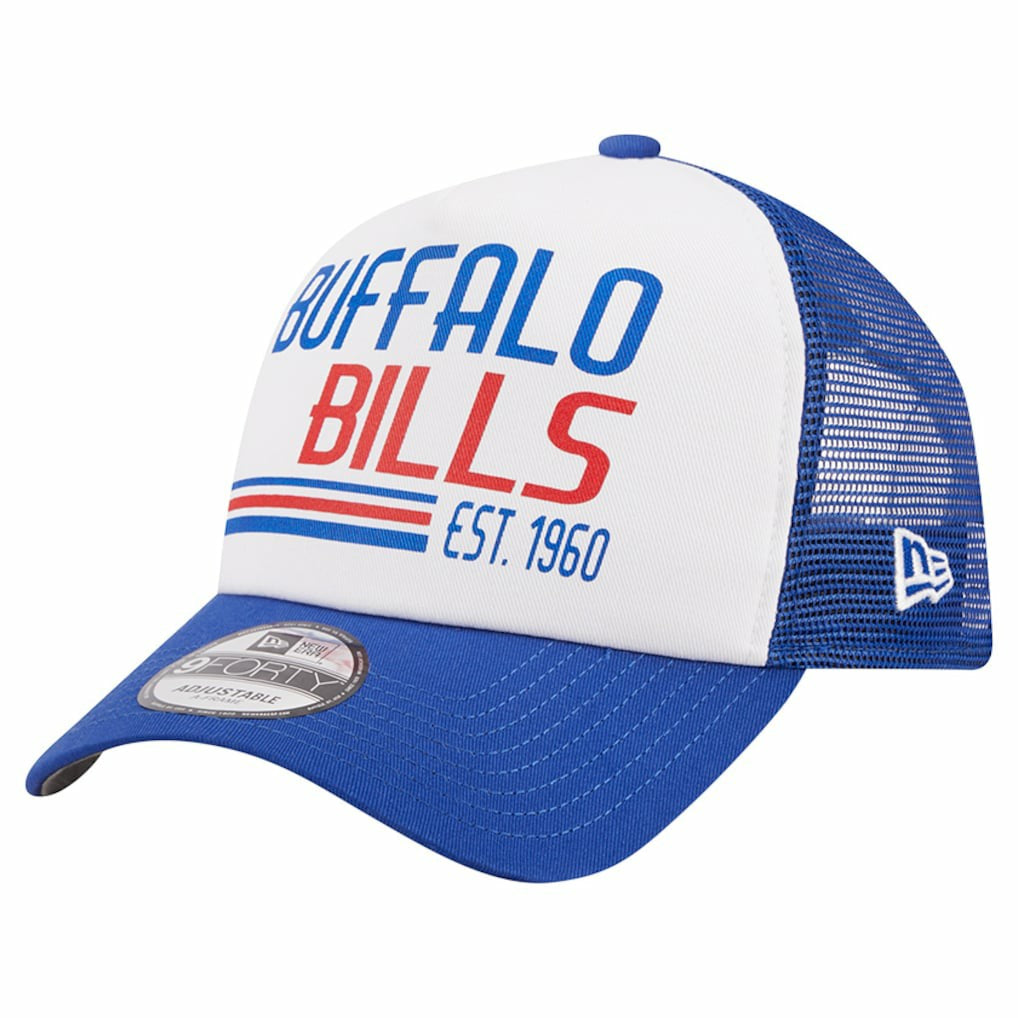 NFL Buffalo Bills Stacked A-Frame Trucker 9FORTY Adjustable Hat