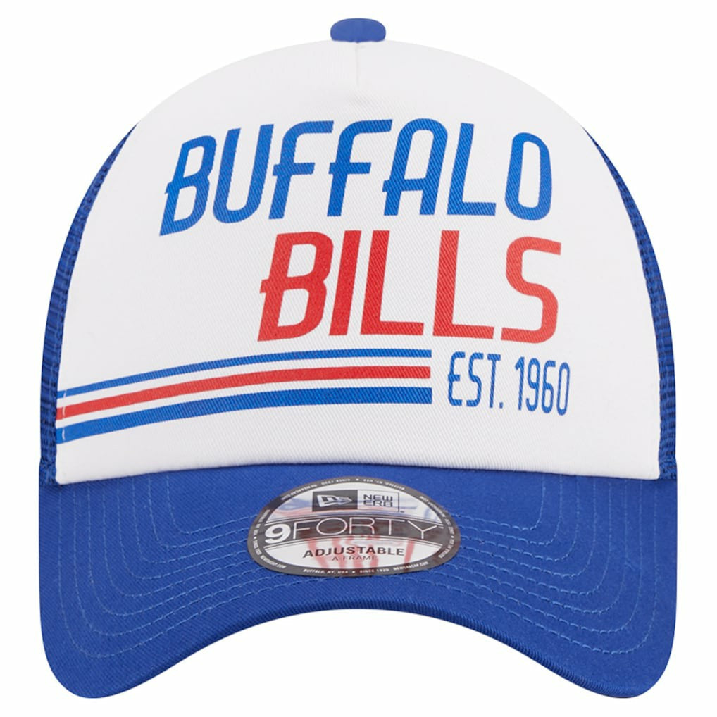 NFL Buffalo Bills Stacked A-Frame Trucker 9FORTY Adjustable Hat