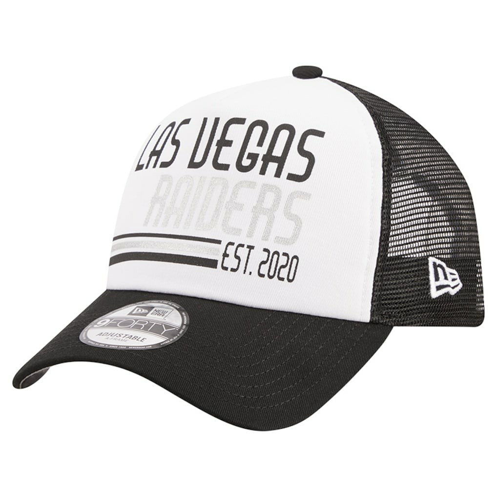 NFL Las Vegas Raiders Stacked A-Frame Trucker 9FORTY Adjustable Hat