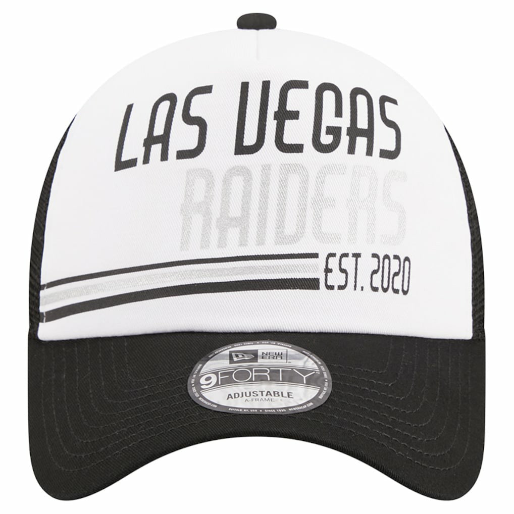 NFL Las Vegas Raiders Stacked A-Frame Trucker 9FORTY Adjustable Hat