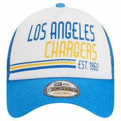 NFL Los Angeles Chargers Stacked A-Frame Trucker 9FORTY Adjustable Hat