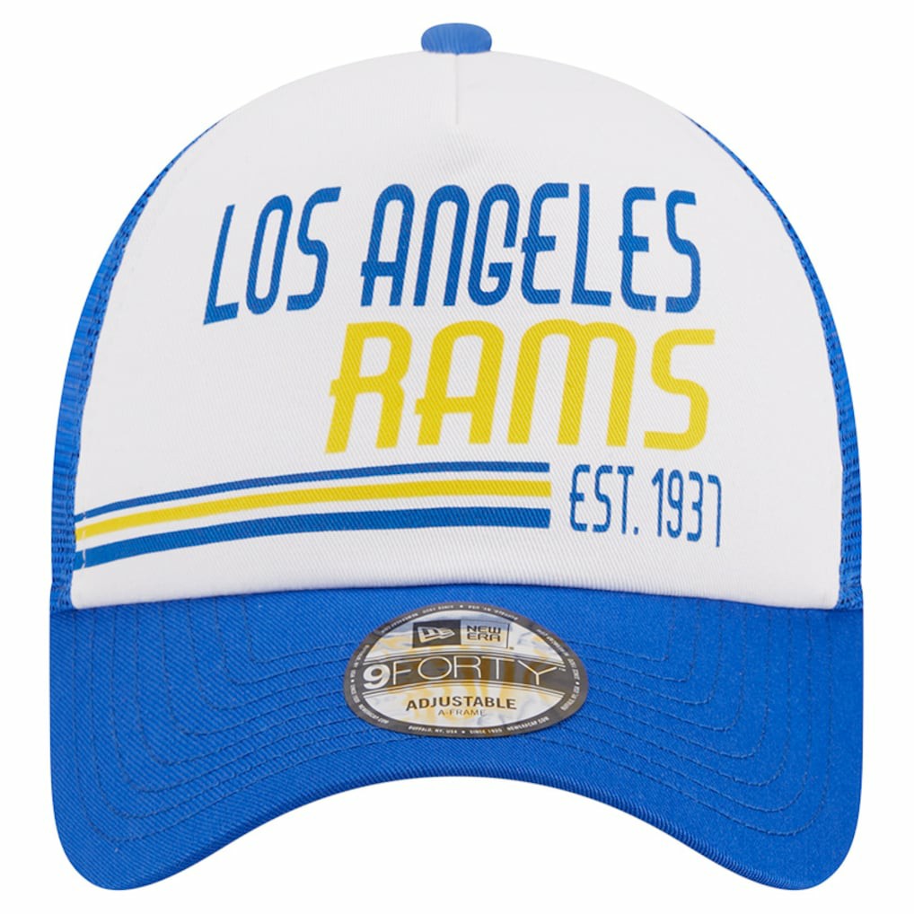 NFL Los Angeles Rams Stacked A-Frame Trucker 9FORTY Adjustable Hat