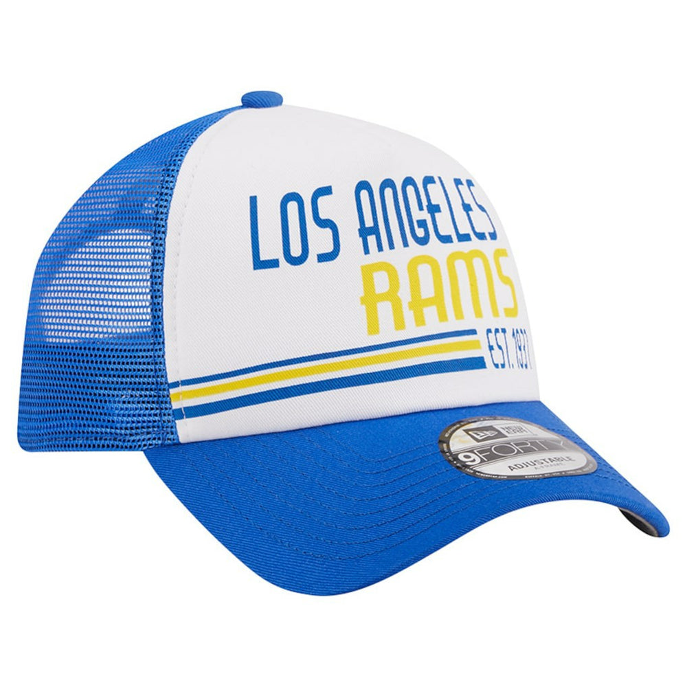 NFL Los Angeles Rams Stacked A-Frame Trucker 9FORTY Adjustable Hat