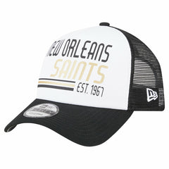 NFL New Orleans Saints Stacked A-Frame Trucker 9FORTY Adjustable Hat