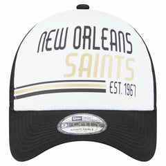 NFL New Orleans Saints Stacked A-Frame Trucker 9FORTY Adjustable Hat