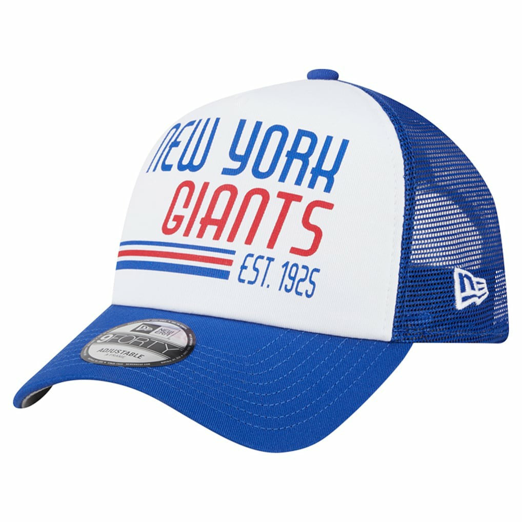 NFL New York Giants Stacked A-Frame Trucker 9FORTY Adjustable Hat