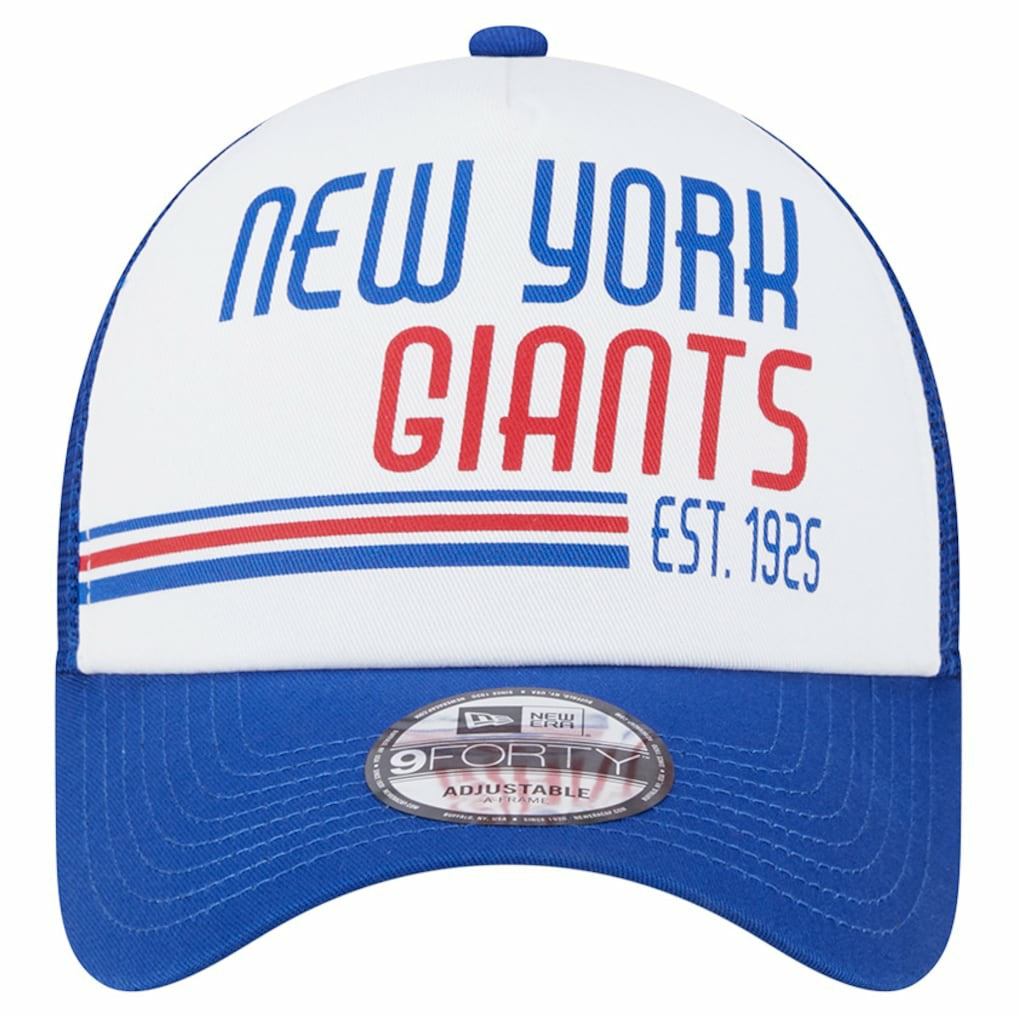 NFL New York Giants Stacked A-Frame Trucker 9FORTY Adjustable Hat