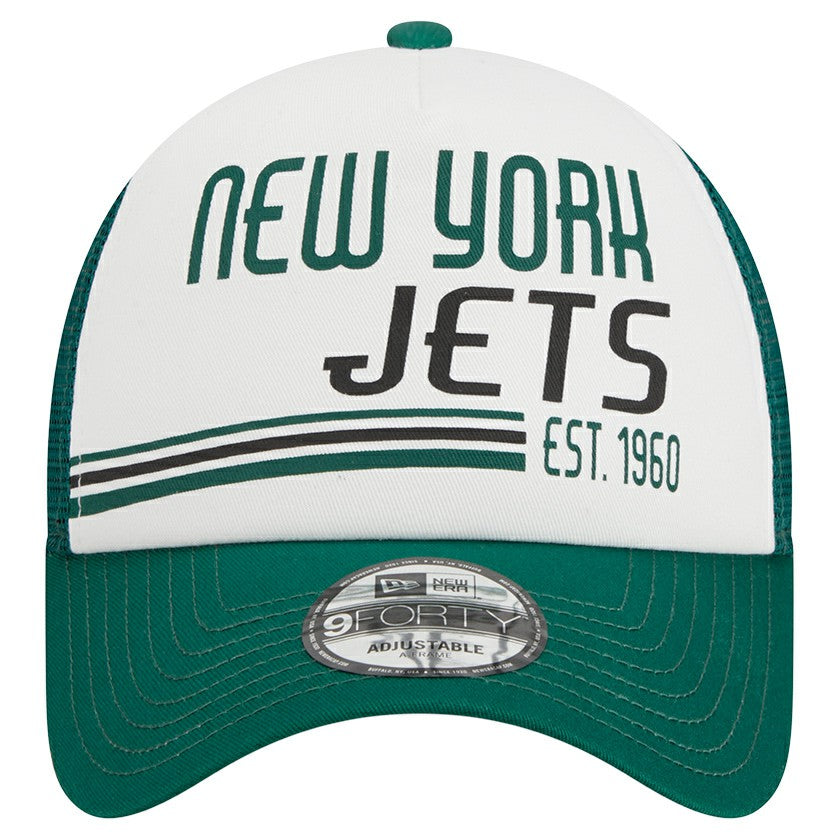 NFL New York Jets Stacked A-Frame Trucker 9FORTY Adjustable Hat