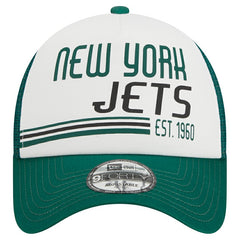 NFL New York Jets Stacked A-Frame Trucker 9FORTY Adjustable Hat