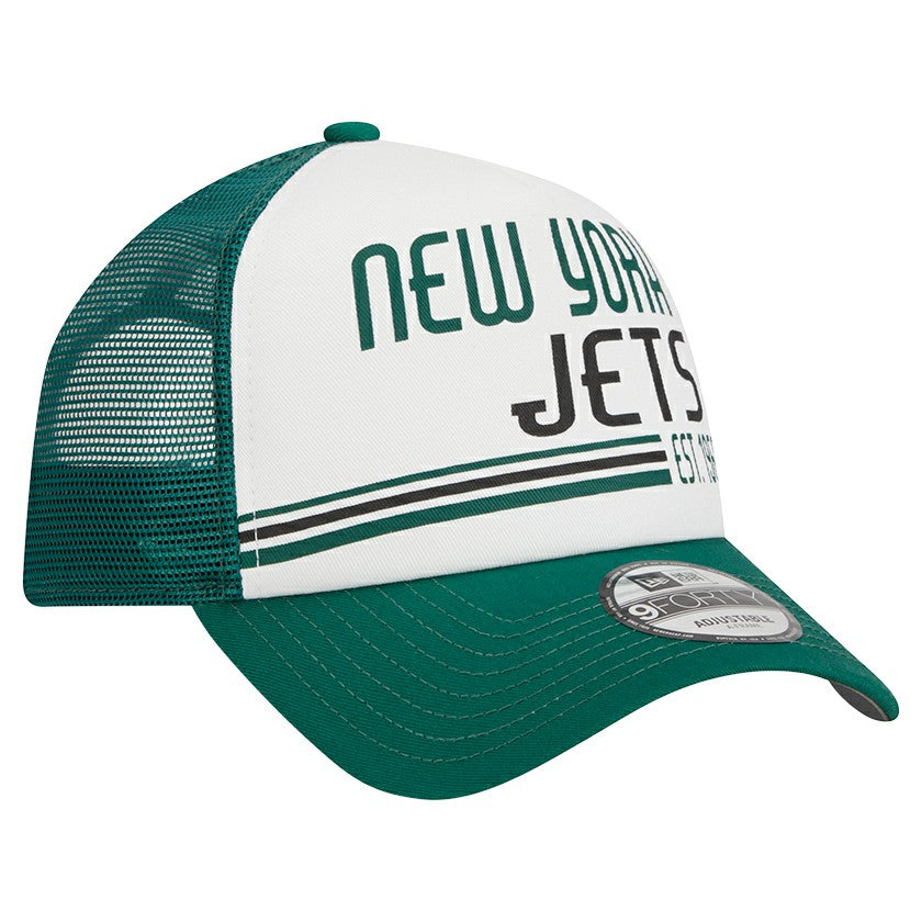 NFL New York Jets Stacked A-Frame Trucker 9FORTY Adjustable Hat