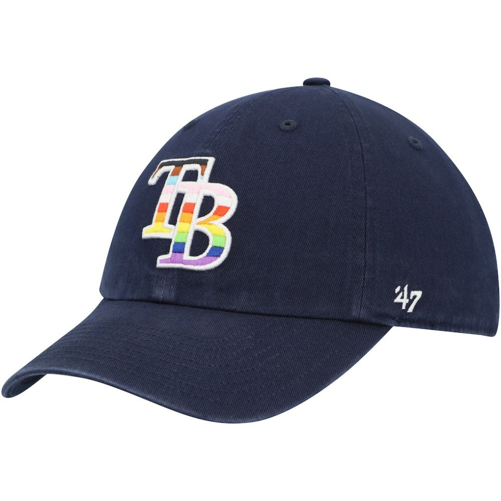 Tampa Bay Rays Team Pride Clean Up Adjustable Hat - Navy | 47 brand