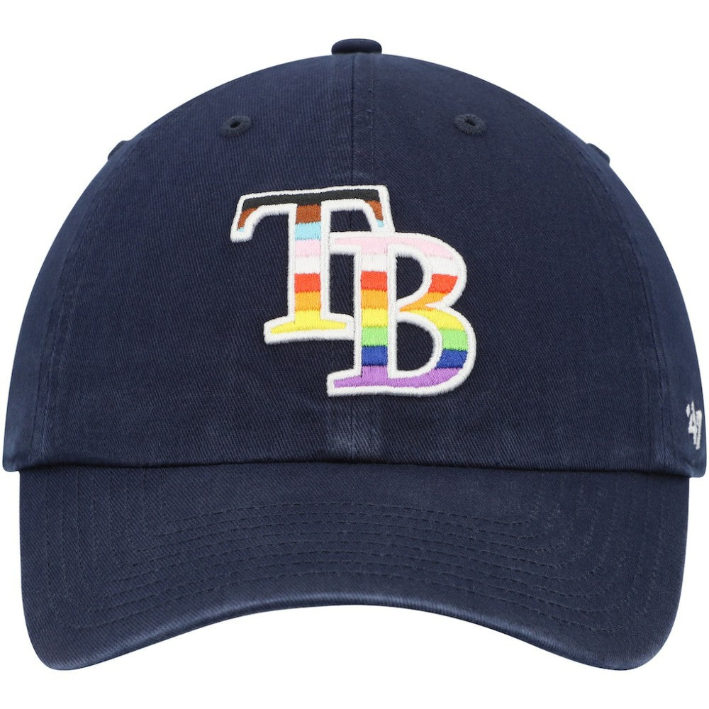 Tampa Bay Rays Team Pride Clean Up Adjustable Hat - Navy | 47 brand