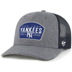 New York Yankees Slate Trucker Snapback Hat - Charcoal/Navy | 47 brand