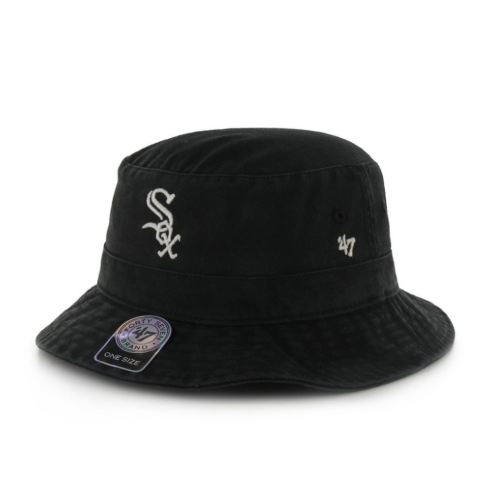 Chicago White Sox Primary Bucket Hat - Black | 47 brand