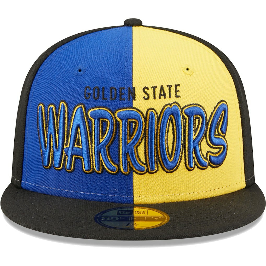 Golden State Warriors Pop Front 59FIFTY Fitted Hat sale - Black/Royal | New Era cheap