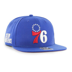 Philadelphia 76ers '47 Sure Shot Captain Snapback Hat - Royal | 47 brand discount