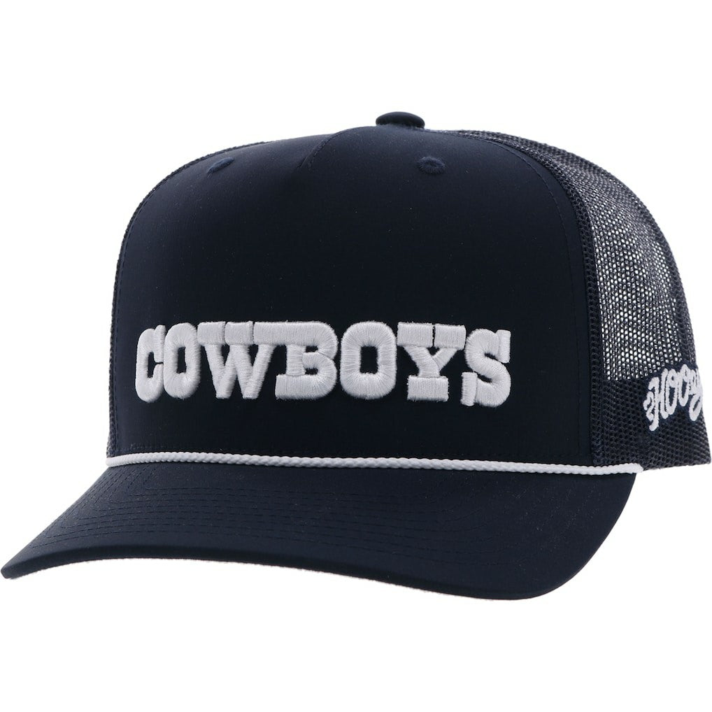 NFL Dallas Cowboys HOOey Wordmark Rope Trucker Adjustable Hat