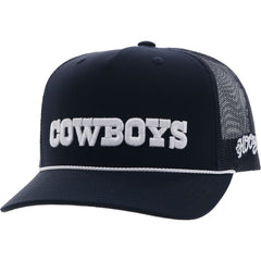 NFL Dallas Cowboys HOOey Wordmark Rope Trucker Adjustable Hat