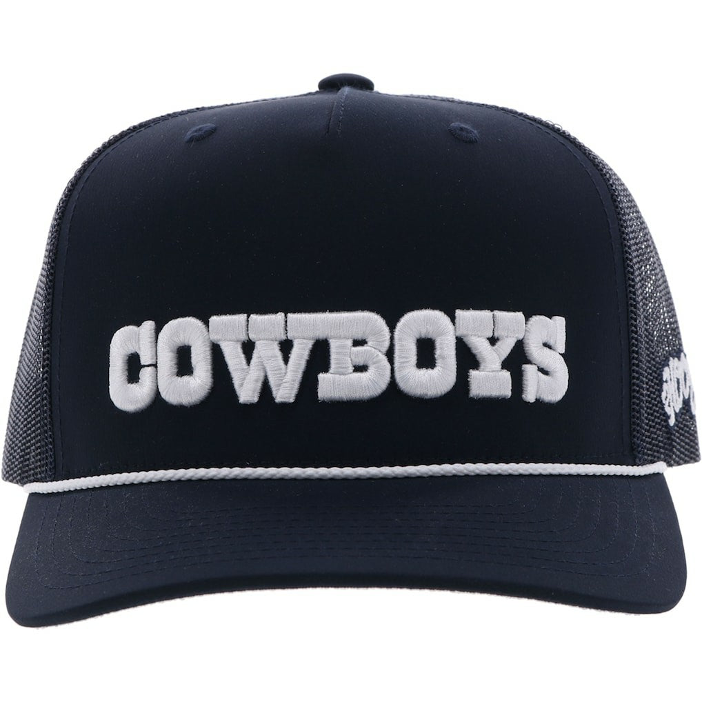 NFL Dallas Cowboys HOOey Wordmark Rope Trucker Adjustable Hat