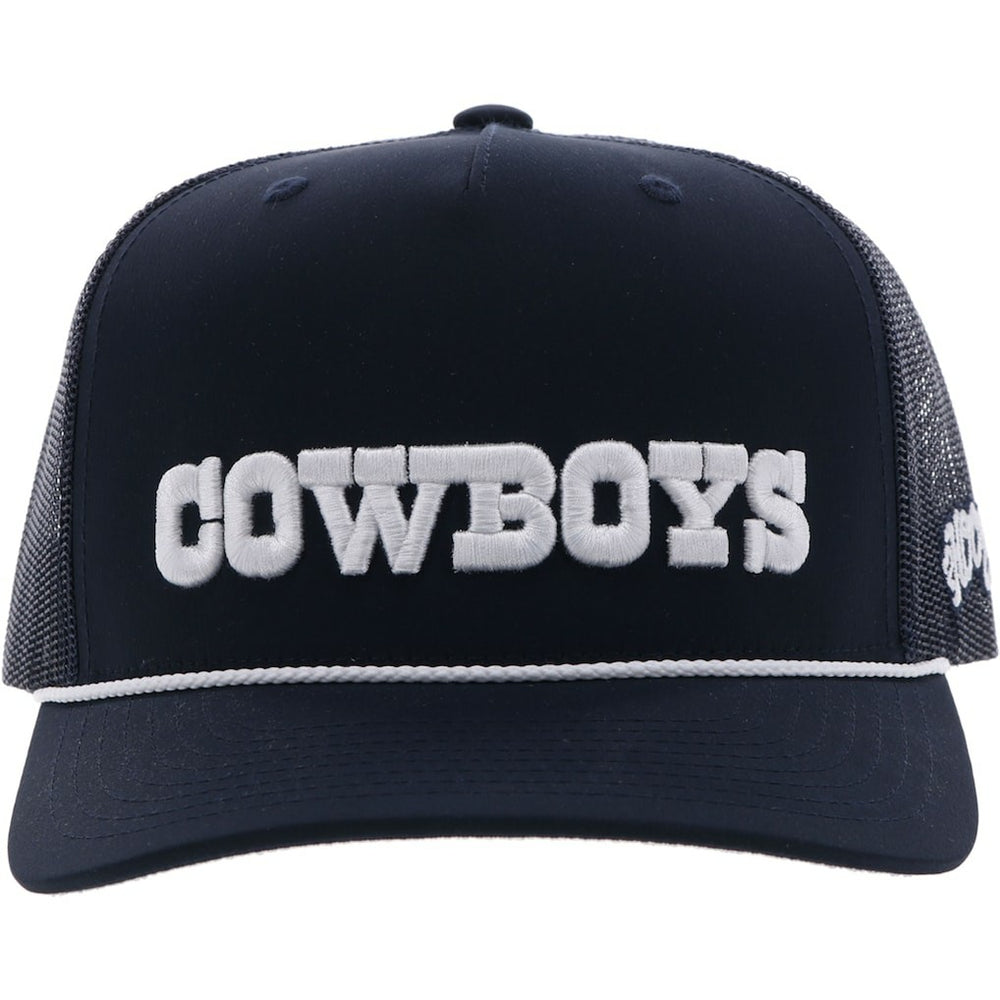 NFL Dallas Cowboys HOOey Wordmark Rope Trucker Adjustable Hat