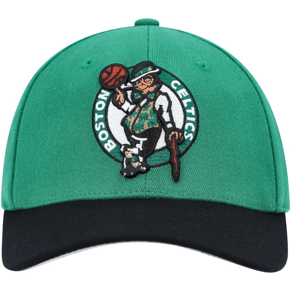 Boston Celtics MVP Team Two-Tone 2.0 Stretch-Snapback Hat - Kelly Green/Black | Mitchell & Ness on sale